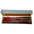 Anton Wingen Jr     othello    Carving Set     Stag Horn Handles     Solingen  Germany