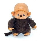 Vintage 1974 Sekiguchi Monchichi 5  Brown Monkey Plush Doll Mattel No Hair