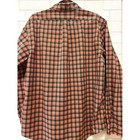 Ralph Lauren Mens Xl Custom Fit Plaid Button Down Shirt Orange Green Long Sleeve
