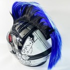 1pc Motorcycle Mohawk Helmet Wig Sticker Helmet Decorations Wigs Cockscomb Decor