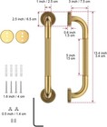 12 Inch Bronze Shower Grab Bar Gold  Antique Brass Bathroom Grab Bar W anti-s   