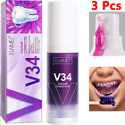 3x V34 Colour Corrector Serum Stain Removal Teeth Whitening Essence Oral-hygiene