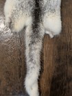 Rare Dark Cross  B w Mink Fresh Tanned Hide Super Soft  Leather Craft Pelt Fur 