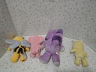 Care Bears Plush Lot Of 4 Stuffed Animals Small 6-14in Vintage 1990s Multi