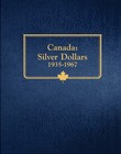 Whitman Classic   Coin Album - Canada Silver Dollars  1935-1967
