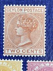 Ceylon 1883-99 Scott  87  90  91  159  Mint  Full Gum  Hinged 