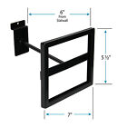 Sswbasics Rectangular Black Faceout Sign Holder For Slatwall - Holds 7 w X 5