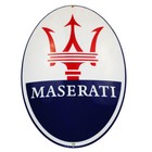 Enamel Plaque Maserati 32 5x50 Cm Warranty-10 Ys Collectable Sign Logo Emblem