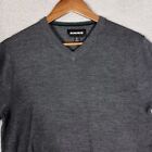 Bonobos Sweater Men   s Small Gray Knit 100  Extra Fine Merino Wool Pullover Slim