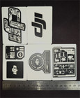 Authentic Dji Microphone Drone Waterproof Sticker Set Of 5 Pieces