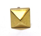 10 Vintage Pyramid Brass Door Studs