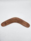 Vintage Wooden Australian 12  Boomerang Pyrography Kangaroo