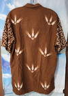 Vtg Makati Philippines Batik Floral Short Sleeve  Tiki Hawaiian Men s Xl Shirt
