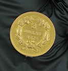 1878  3 Gold Indian Princess Xf Condition 