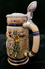 Vintage Avon Beer Stein - History Of Football - 1983 Handcrafted In Brazil