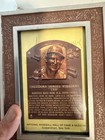 Ted Williams Autograph  Hall Of Fame Postcard Metal Frame  Guaranteed Authentic 