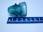 Antique 1900s Hemingray   19 New Hemi Blue Screw On Glass Insulator  wc