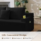 L-shaped Modular Sectional Sofa Set Corduroy Couch For Living Room With Chaise