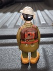 Vintage 1930s  Chein Soldier Doughboy Wind Up Tin Litho Walking 6  