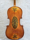 Antique Violin 1892 Germany Inlaid Mother Of Pearl 4x4 Case Key 2 Bows Accessori