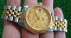 Rare Vintage Tissot Seastar Day Date Automatic Swiss Made Gent Size 2 Tone Watch