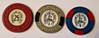 Horseshoe Club Las Vegas    5 And  1  And 25c  Casino Chips Lot