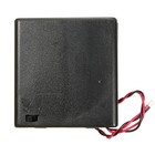 4-aa Slots Battery Spring Clip 6v Holder Case Plastic With On off Switch And Lid