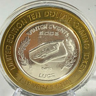 Las Vegas Club  10 Gaming Token Winter Events 2002 Luge  999 Fine Silver