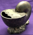 Antique  nautilus  Koi Fish Sugar Bowl Silverplated William Hutton   Sons