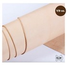 Elw 100  Veg Tan Full Grain Leather Cowhide Pre-cut Pieces 7-9oz  2 8-3 6mm 