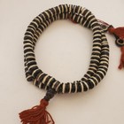 Tibetan Buddhist Flat Yak Bone 108 Prayer Beads 22  - Nepal