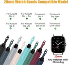 2 Pack Soft Silicone Bands Compatible With Amazfit Bip 3 Pro Watch Black gray 