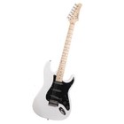 Glarry White Electric Guitar  amp  Bag case  Strap  Connecting Wire spanner Tool