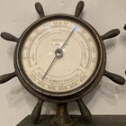 Vintage Swift   Anderson Brass Ship s Nautical Thermometer And Barometer