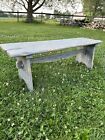 Antique Vintage Primitive Wood Paint Bench 