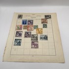  Ex Dealer Stock Old Album Page Kgvi   Qeii Stamps Malta