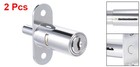 2pcs Drawer Desk Wardrobe Cabinet Push Plunger Lock With Keys 3 4 