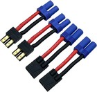 2pairs Rc Lipo Battery Connector Adapter For Traxxas Trx Lipo Battery Plug To Ec