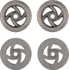 4-pieces Mining Ore Car Small Track Mine Cart Wheel Cast Iron Lg 7 1 4  Diameter