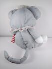 Vintage Fisher Price 1987 Puffalump Gray Christmas Mouse W Plush Candy Cane