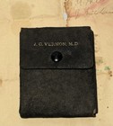 Antique Leather Medical Doctor s Vial Case 1917   Acceptance Letter