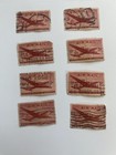 1946 5 Cent United States Air Mail Stamp Scott Used Red Postage Stamp Collecting