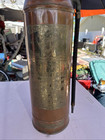 Antique The Elk Hart - Elkhart Brass Mfg Co Copper Brass Fire Extinguisher empty
