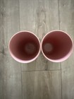 Set Of 2 Vintage 16 Oz Tupperware Tumblers Mauve  1348-7