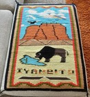 Native American Navajo Weaving    iyanbito    Buffalo Eagle Mesa Pictorial 34 5   x26   