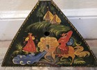 Vtg Balalaika Russian Guitar Sokolova Handpainted 3 String  Folk Instrument Old