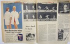 Vintage 1955 Mlb Bob Feller Vs Herb Score Baseball Newspaper Magazine