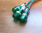 3 Bbt 12 Volt Ac dc Waterproof Bright Green Led Hi Profile Indicator Lights
