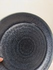 Set Of 7 Pottery Barn Larkin Dinner Plates Black   Very Dark Blue 10 1 2 