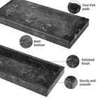 Marble Bathroom Vanity Tray luxury Natural Stone Small Decorative Tray soap D   